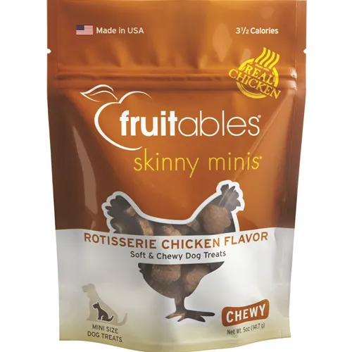 Fruitables Skinny Minis Rotisserie Chicken Flavor Dog Treats