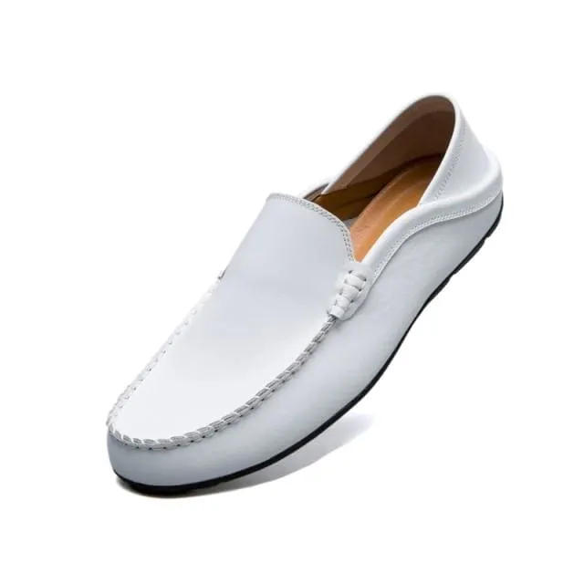 Genuine Leather Slip On Casual Men Moccasins Shoes