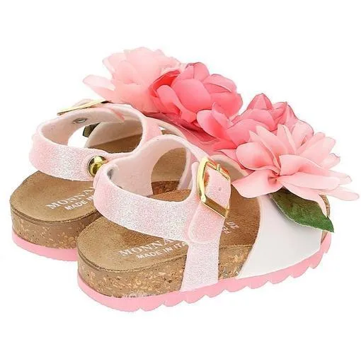 Girls Pink Rose Sandal