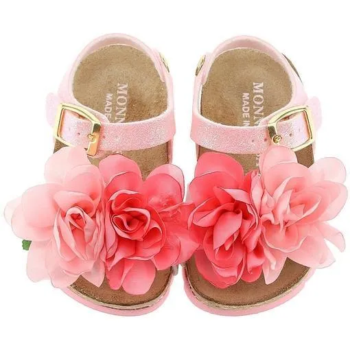 Girls Pink Rose Sandal