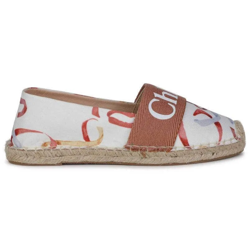 Girls Ribbon Print  Espadrilles