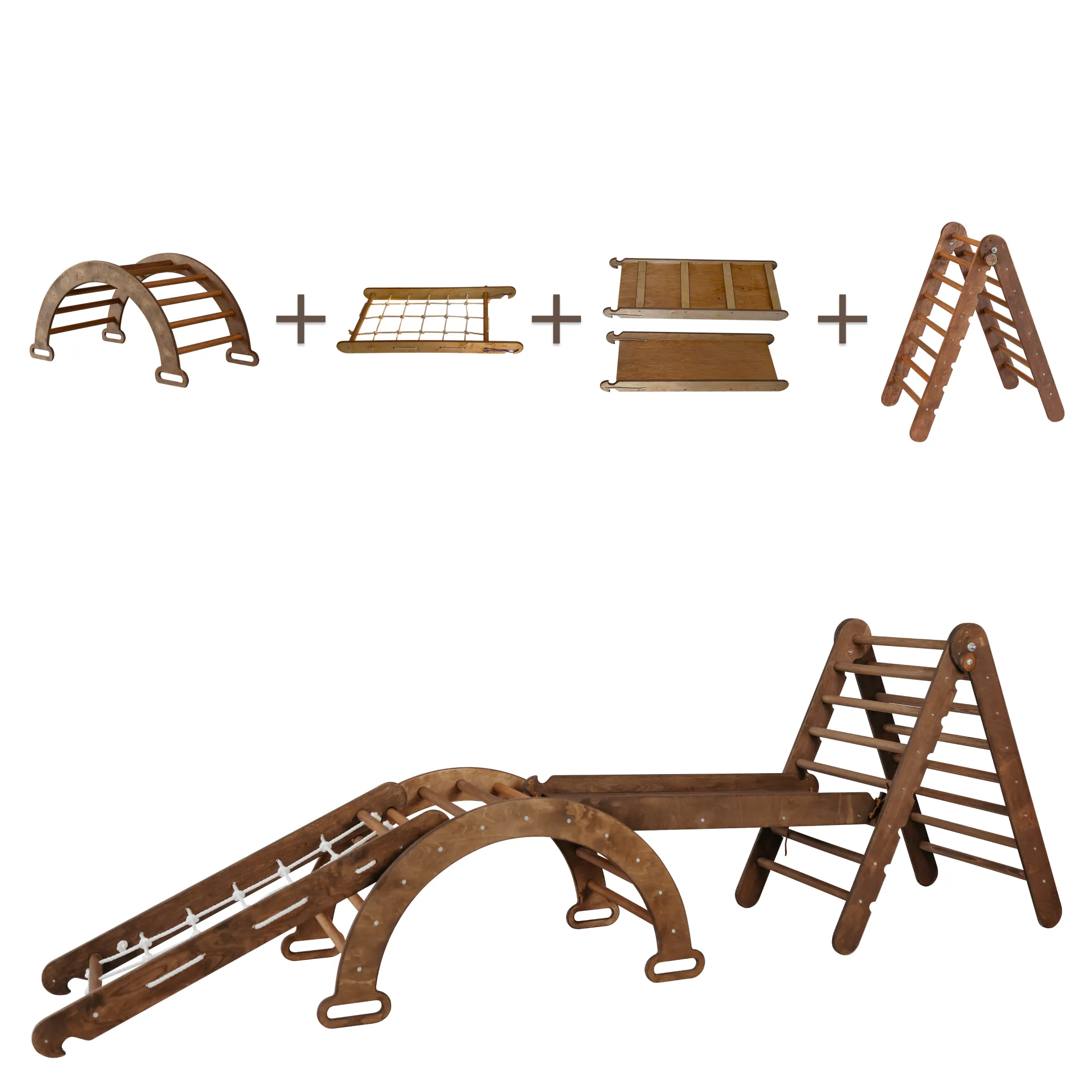 Goodevas 4 in 1 Montessori Climbing Frame Set