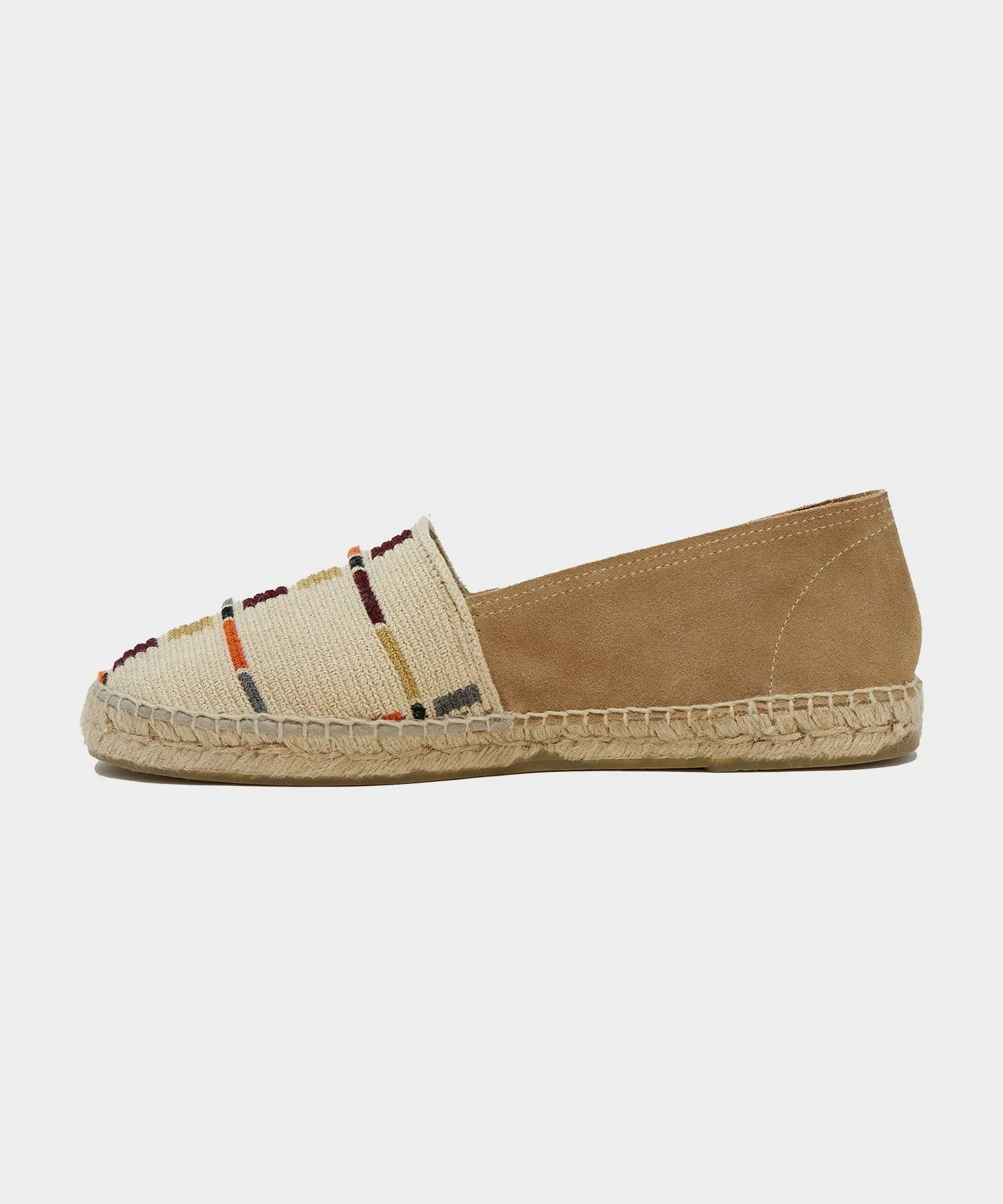 Guanábana Espadrilles In Beige Grid