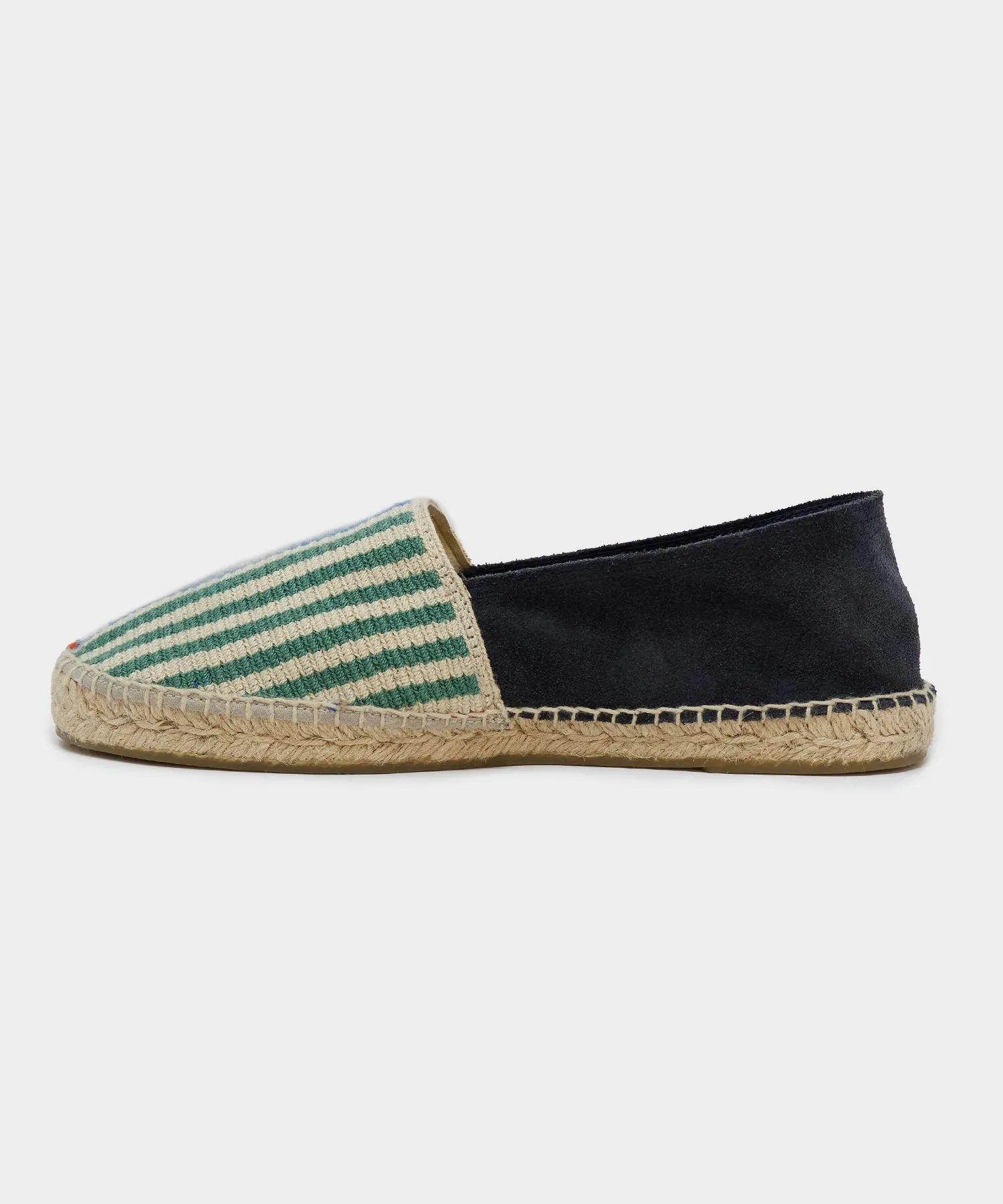 Guanábana Espadrilles in Jade Stripe-Green