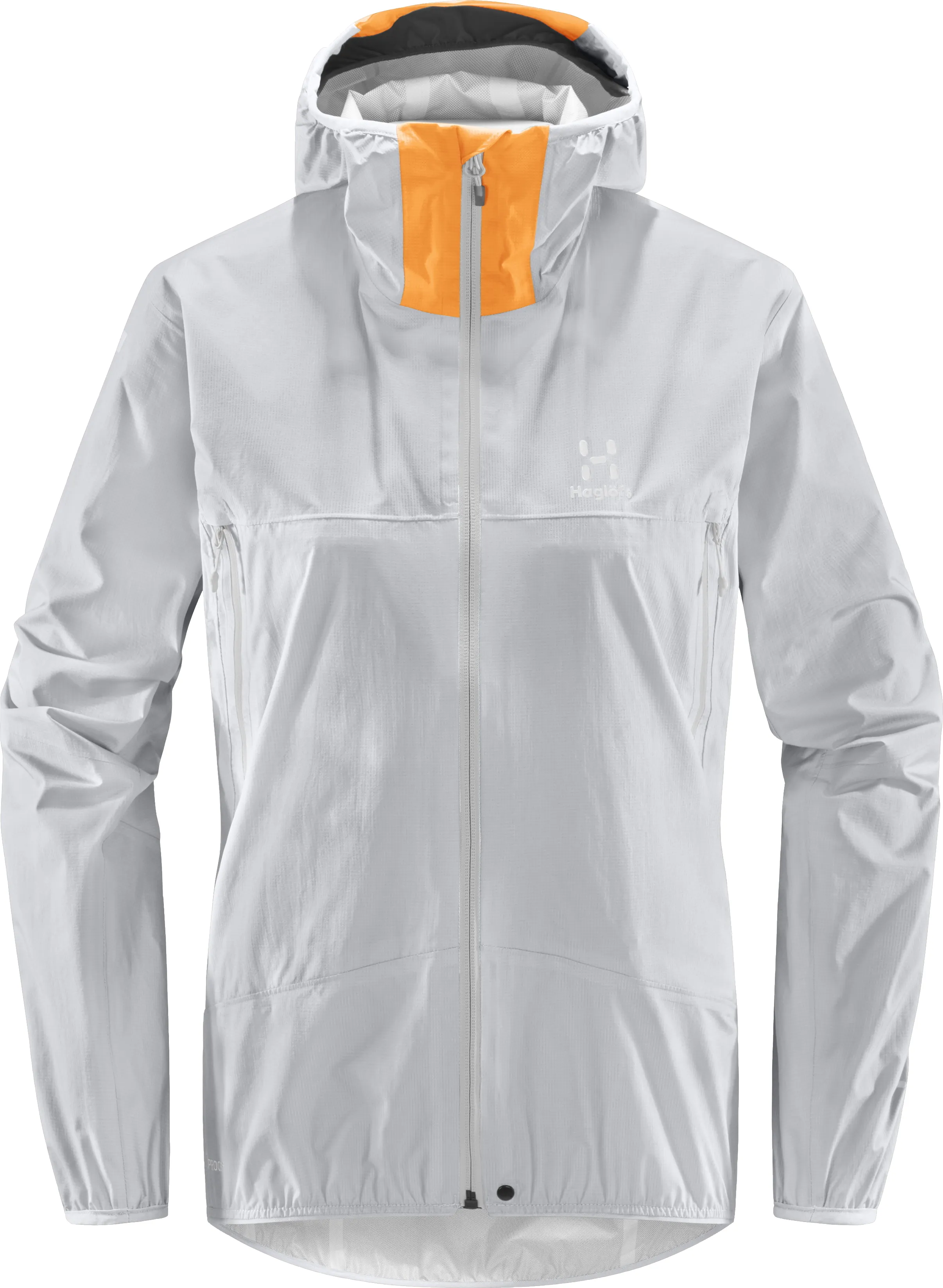 Haglöfs Women&#x27;s L.I.M Proof Jacket Concrete/Soft Orange | Buy Haglöfs Women&#x27;s L.I.M Proof Jacket Concrete/Soft Orange here | Outnorth