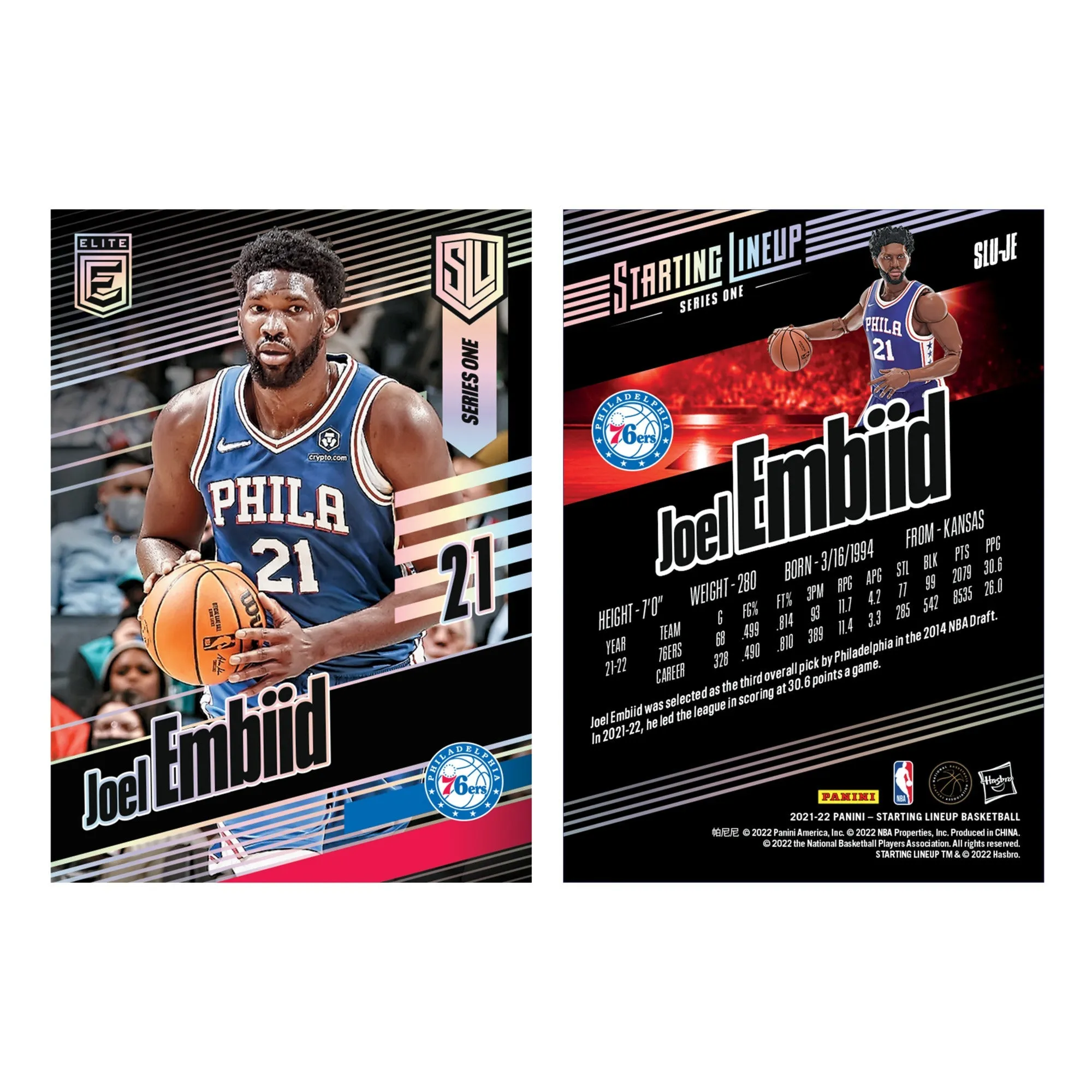 Hasbro Starting Lineup NBA Series 1 Joel Embiid Figure