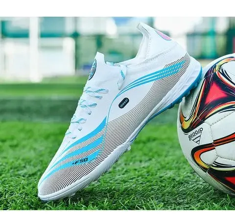 High-top Men's Football Shoes Youth Training Wear Student Foot Boots Sports Soccer Shoes