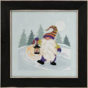 Hiking Gnome Cross Stitch Kit