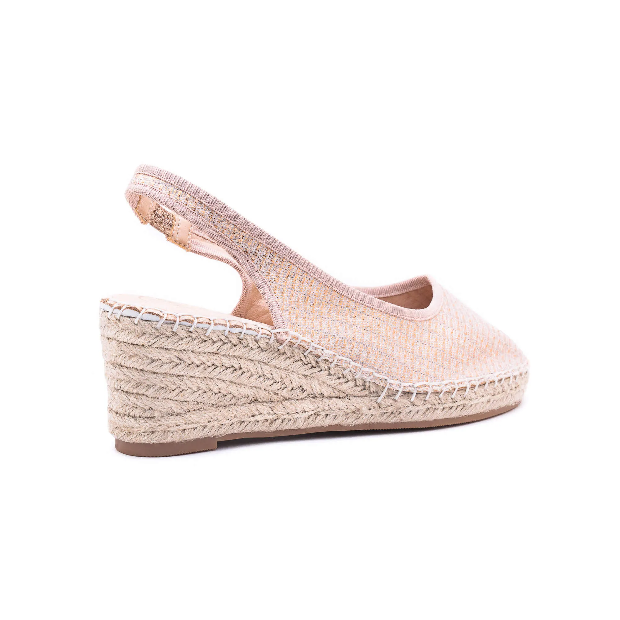 Imelda Rose Gold Espadrilles