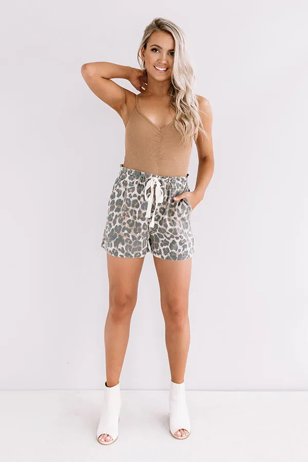 In The Spirit Leopard Shorts