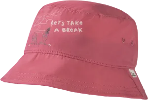 Jack Wolfskin Kids&#x27; At Home Bucket Hat Soft Pink | Buy Jack Wolfskin Kids&#x27; At Home Bucket Hat Soft Pink here | Outnorth