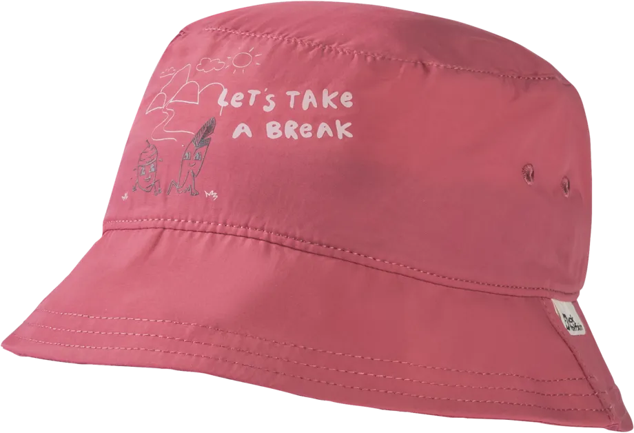 Jack Wolfskin Kids&#x27; At Home Bucket Hat Soft Pink | Buy Jack Wolfskin Kids&#x27; At Home Bucket Hat Soft Pink here | Outnorth