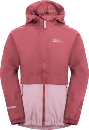 Jack Wolfskin Kids&#x27; Rainy Days 2-Layer Jacket Soft Pink | Buy Jack Wolfskin Kids&#x27; Rainy Days 2-Layer Jacket Soft Pink here | Outnorth