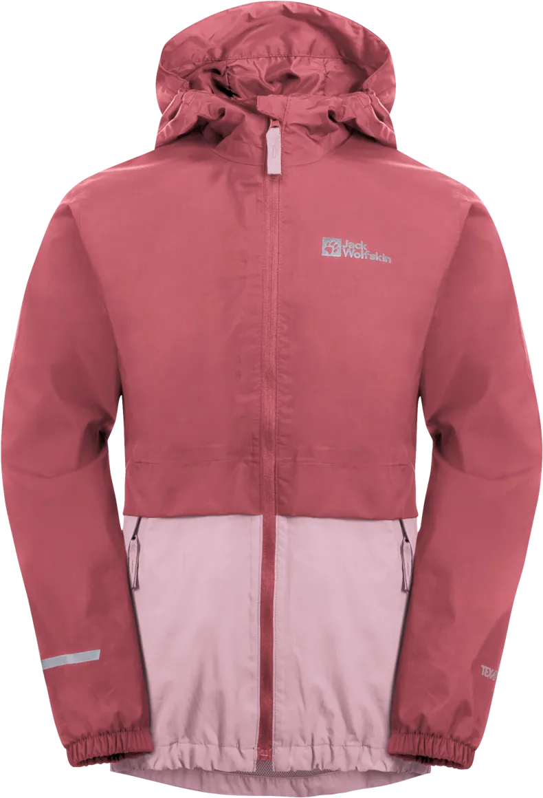 Jack Wolfskin Kids&#x27; Rainy Days 2-Layer Jacket Soft Pink | Buy Jack Wolfskin Kids&#x27; Rainy Days 2-Layer Jacket Soft Pink here | Outnorth