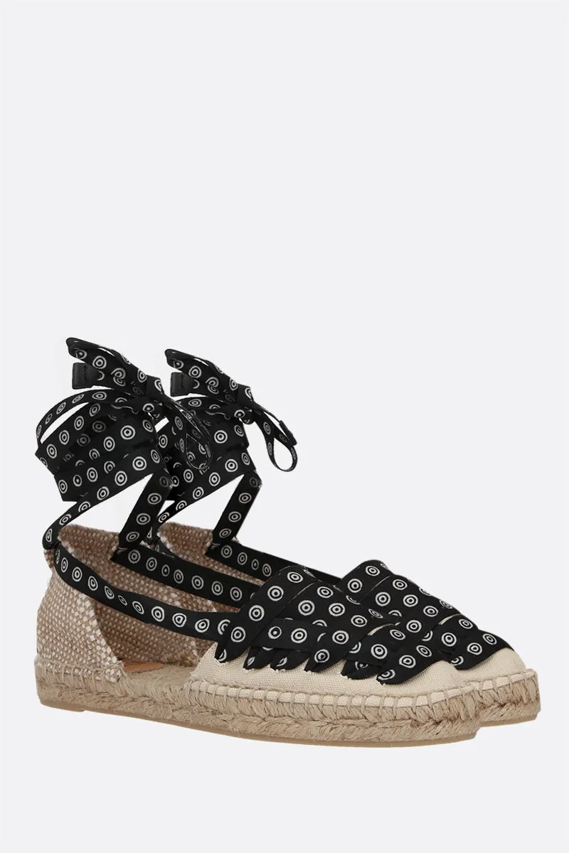 Jean canvas espadrilles