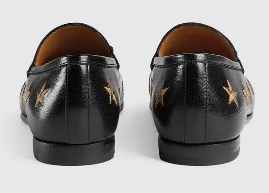 'Jordaan' Embroidered Leather Loafers