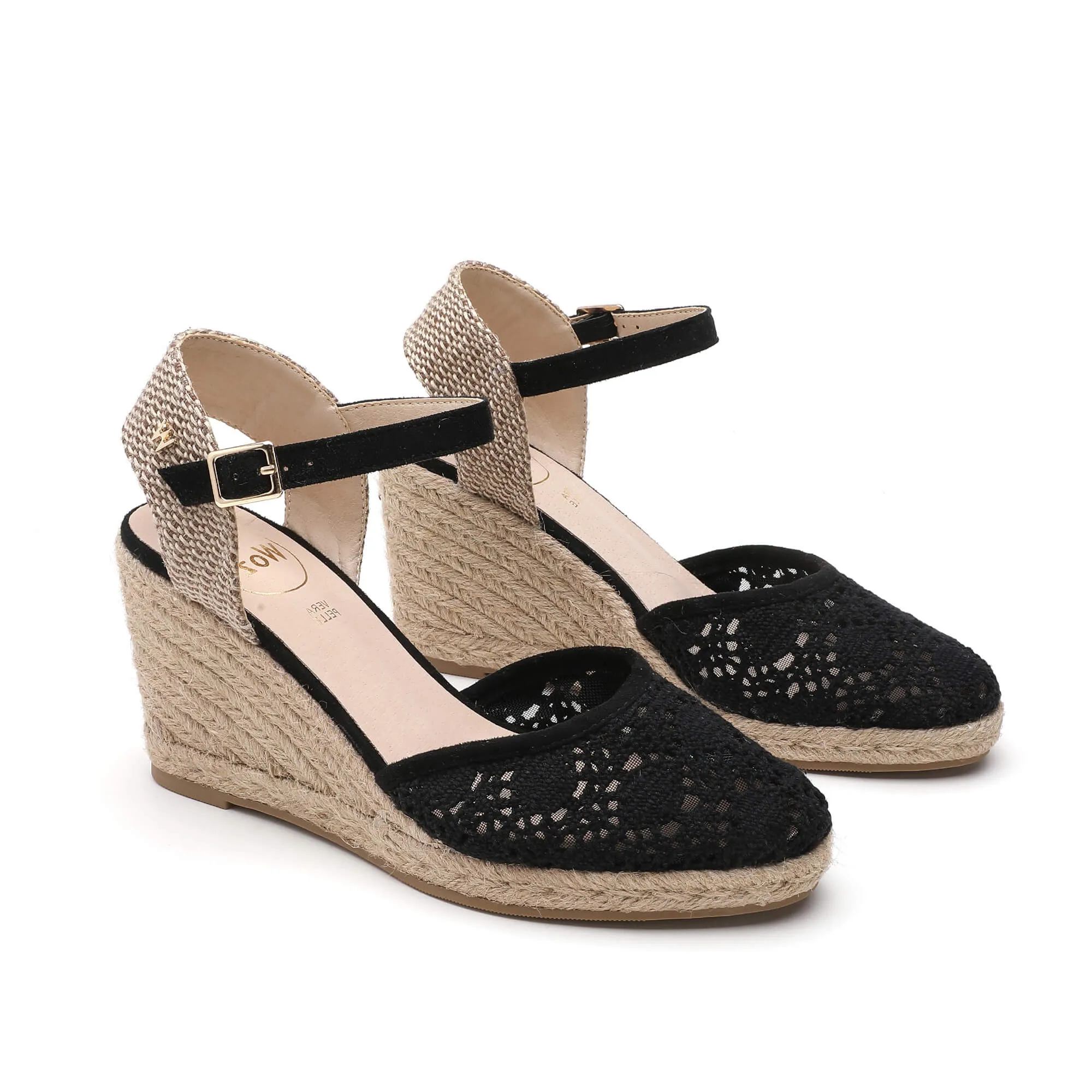 Joy Black Corda Espadrille