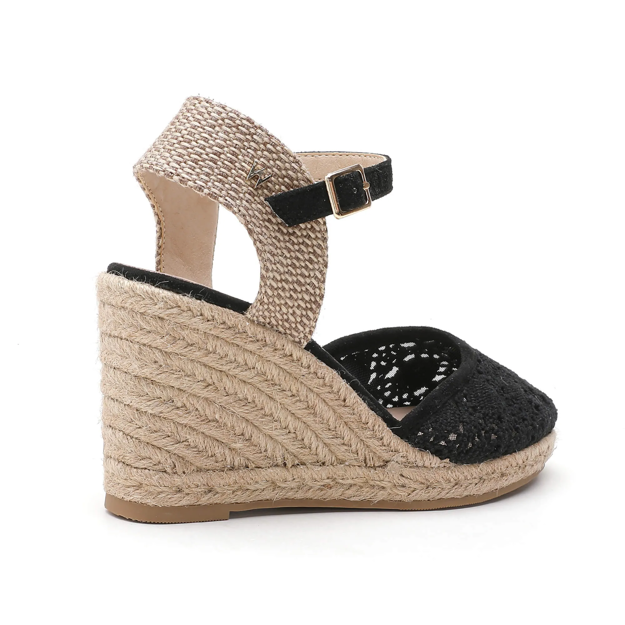 Joy Black Corda Espadrille