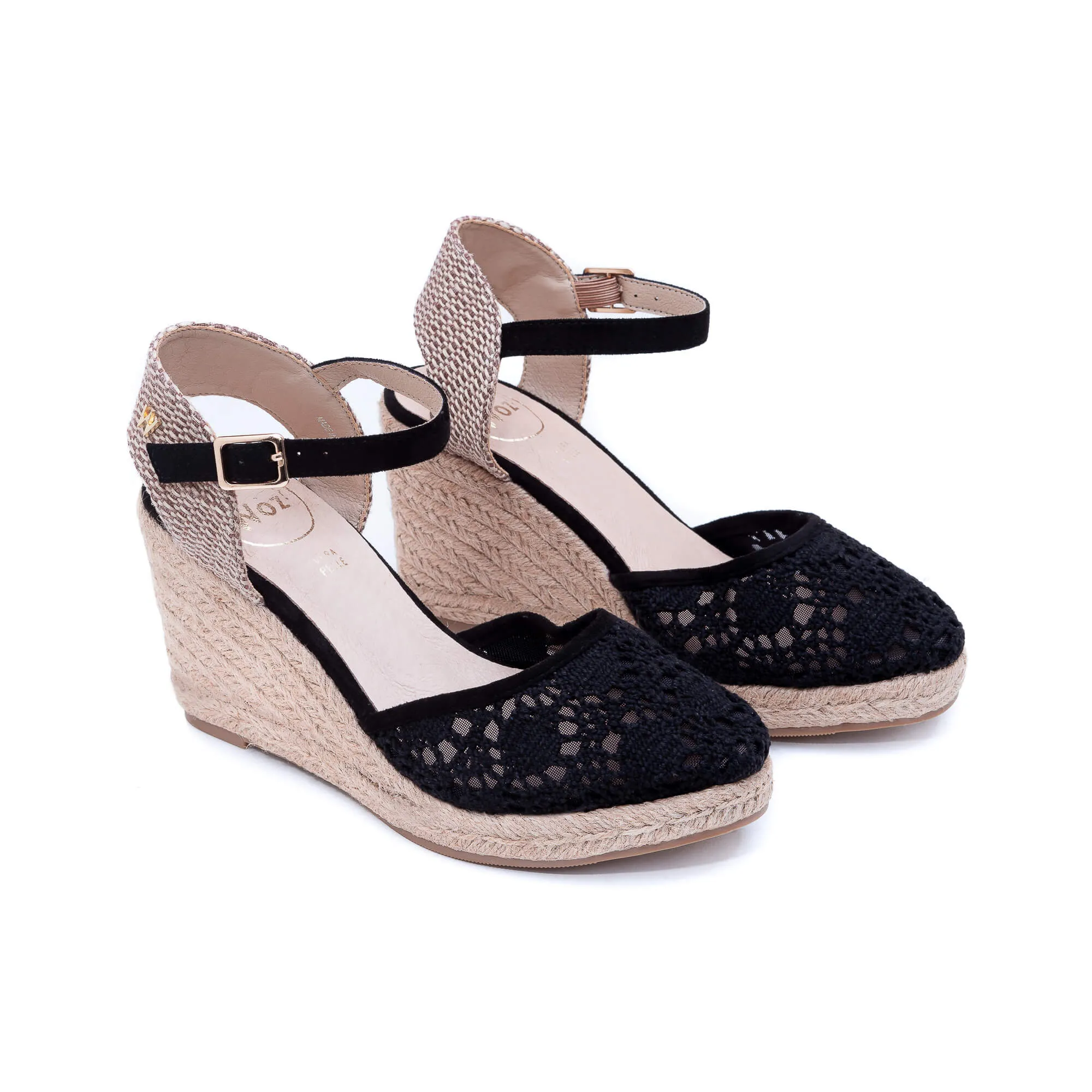 Joy Black Corda Espadrilles