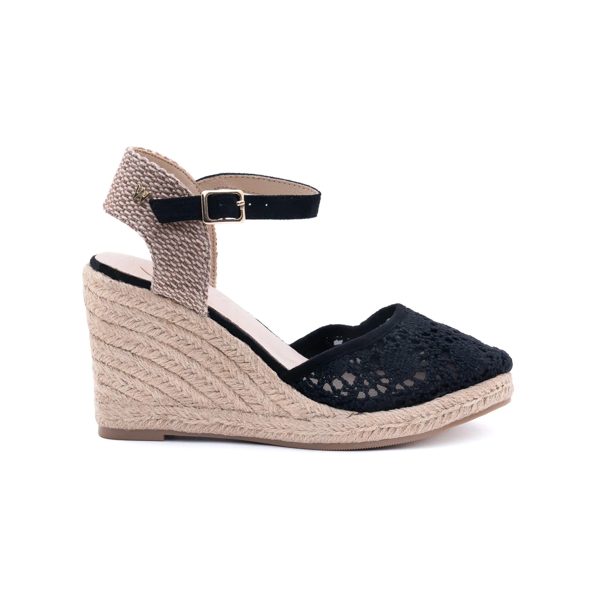 Joy Black Corda Espadrilles