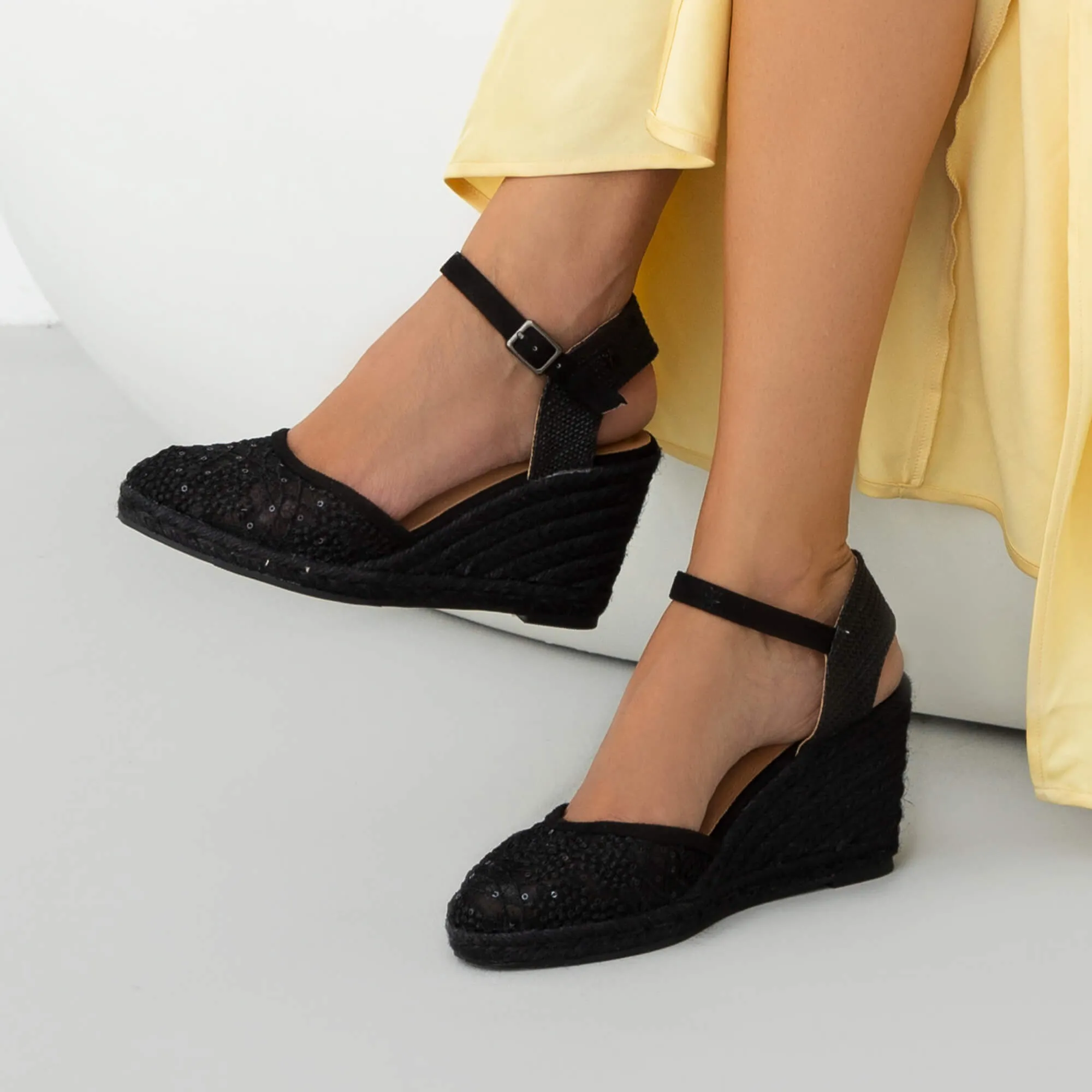 Joy Black Espadrille