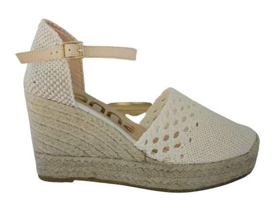 Kanna - Crochet Espadrille White