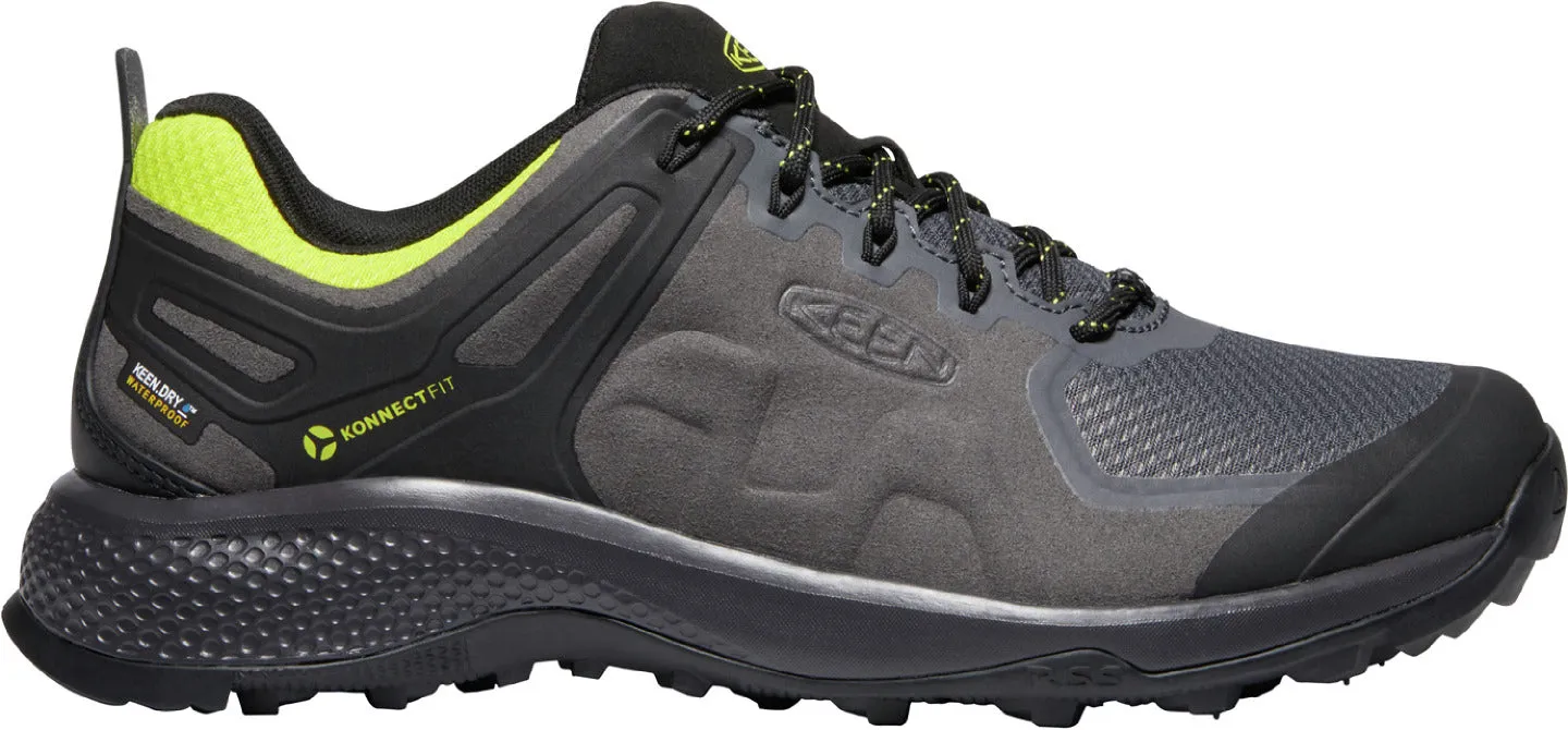 'Keen Outdoor' Men's Explore WP Low Hiker - Magnet / Bright Yellow