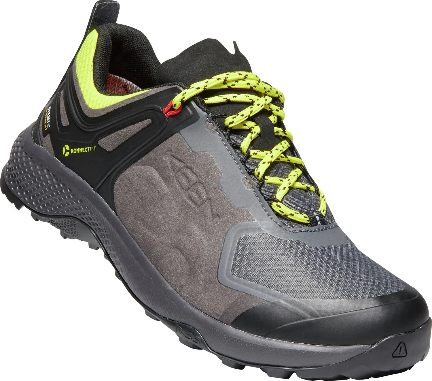 'Keen Outdoor' Men's Explore WP Low Hiker - Magnet / Bright Yellow