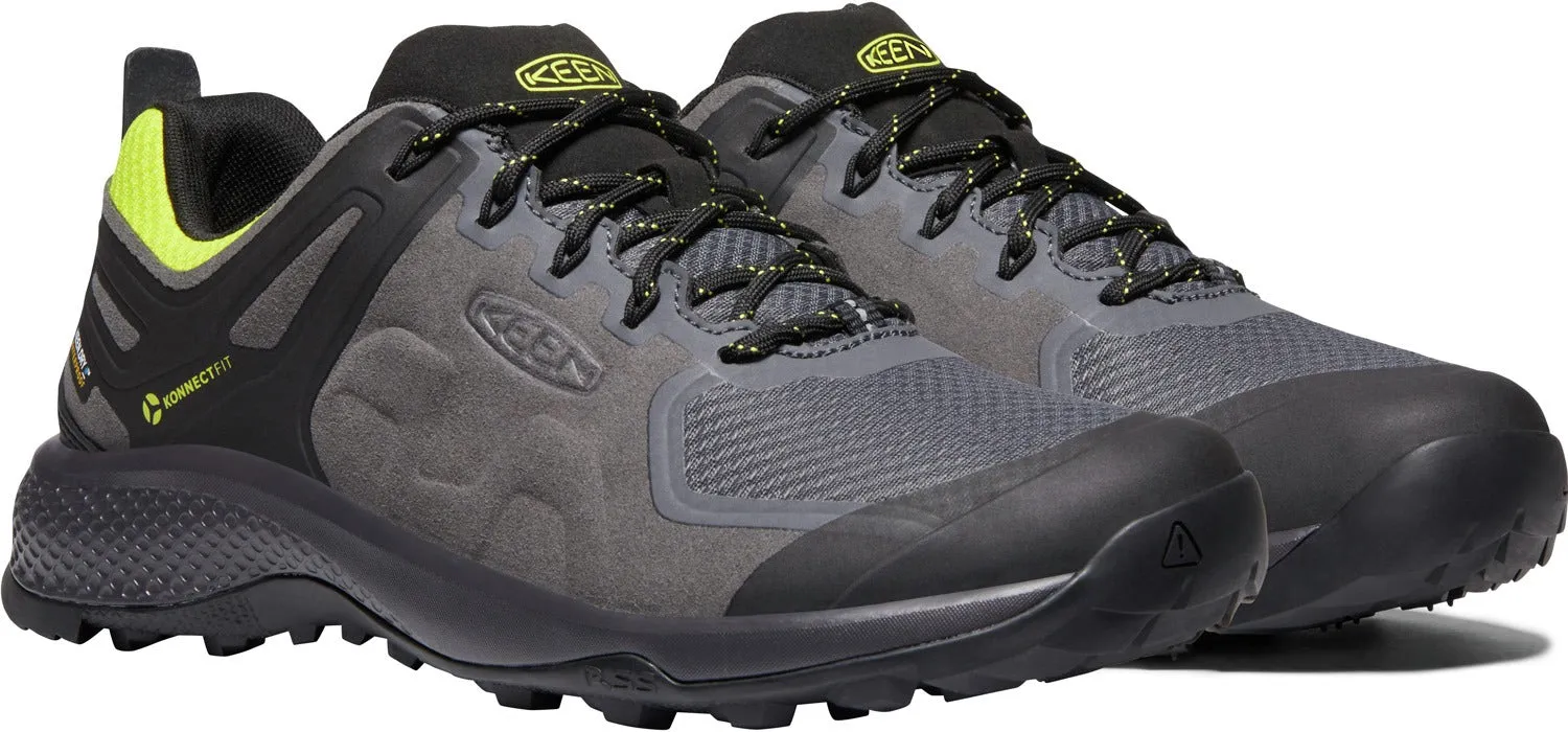 'Keen Outdoor' Men's Explore WP Low Hiker - Magnet / Bright Yellow