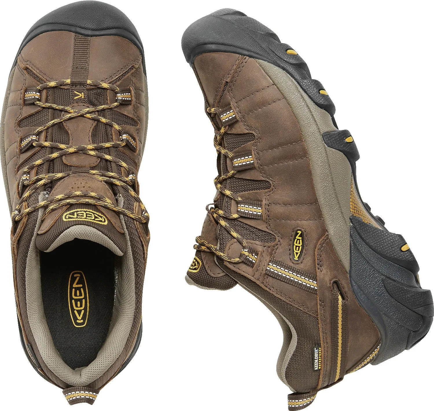 'Keen Outdoor' Men's Targhee II WP Hiker - Cascade Brown / Golden Yellow