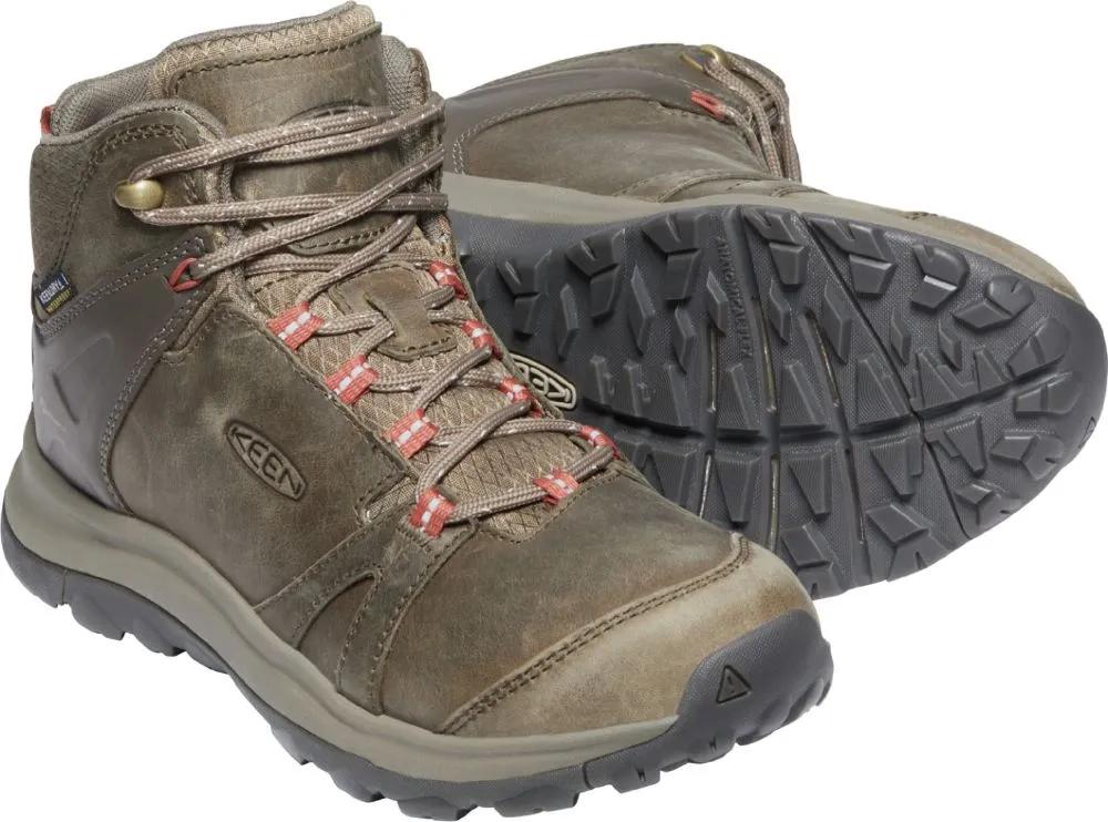 'Keen Outdoor' Women's Terradora Leather WP Mid Hiker - Brindle / Redwood