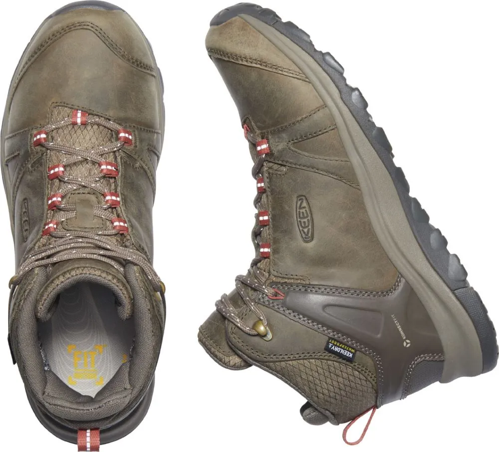 'Keen Outdoor' Women's Terradora Leather WP Mid Hiker - Brindle / Redwood