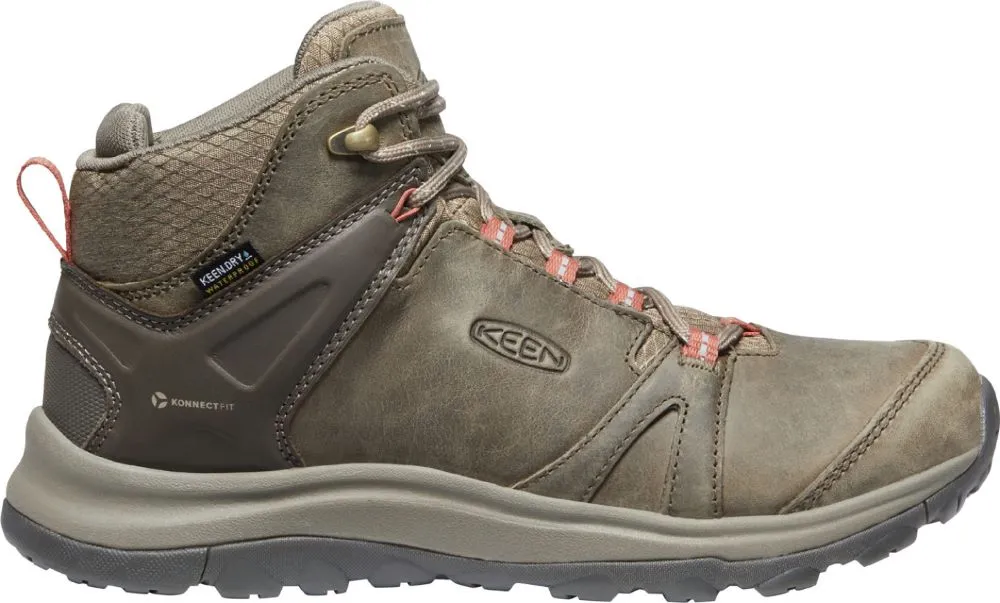 'Keen Outdoor' Women's Terradora Leather WP Mid Hiker - Brindle / Redwood