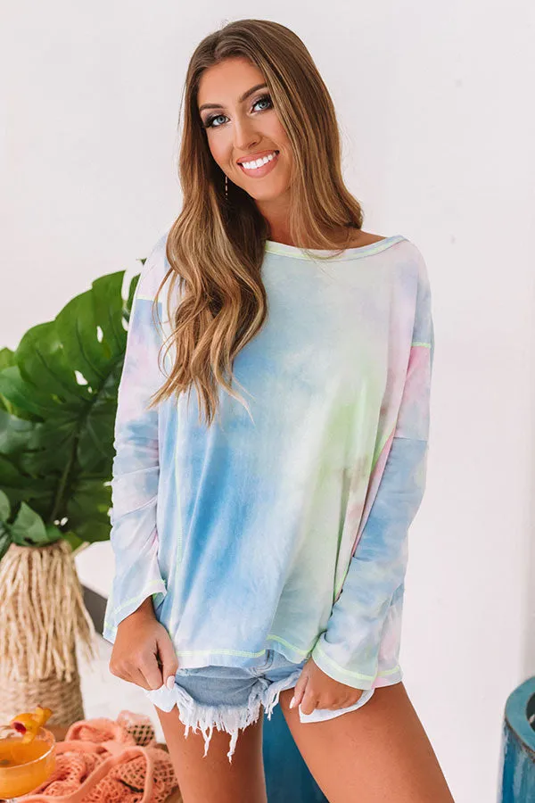 Keeping It Coastal Tie Dye Top