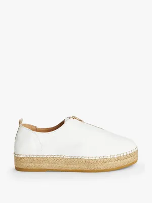 Koko leather flatform espadrilles