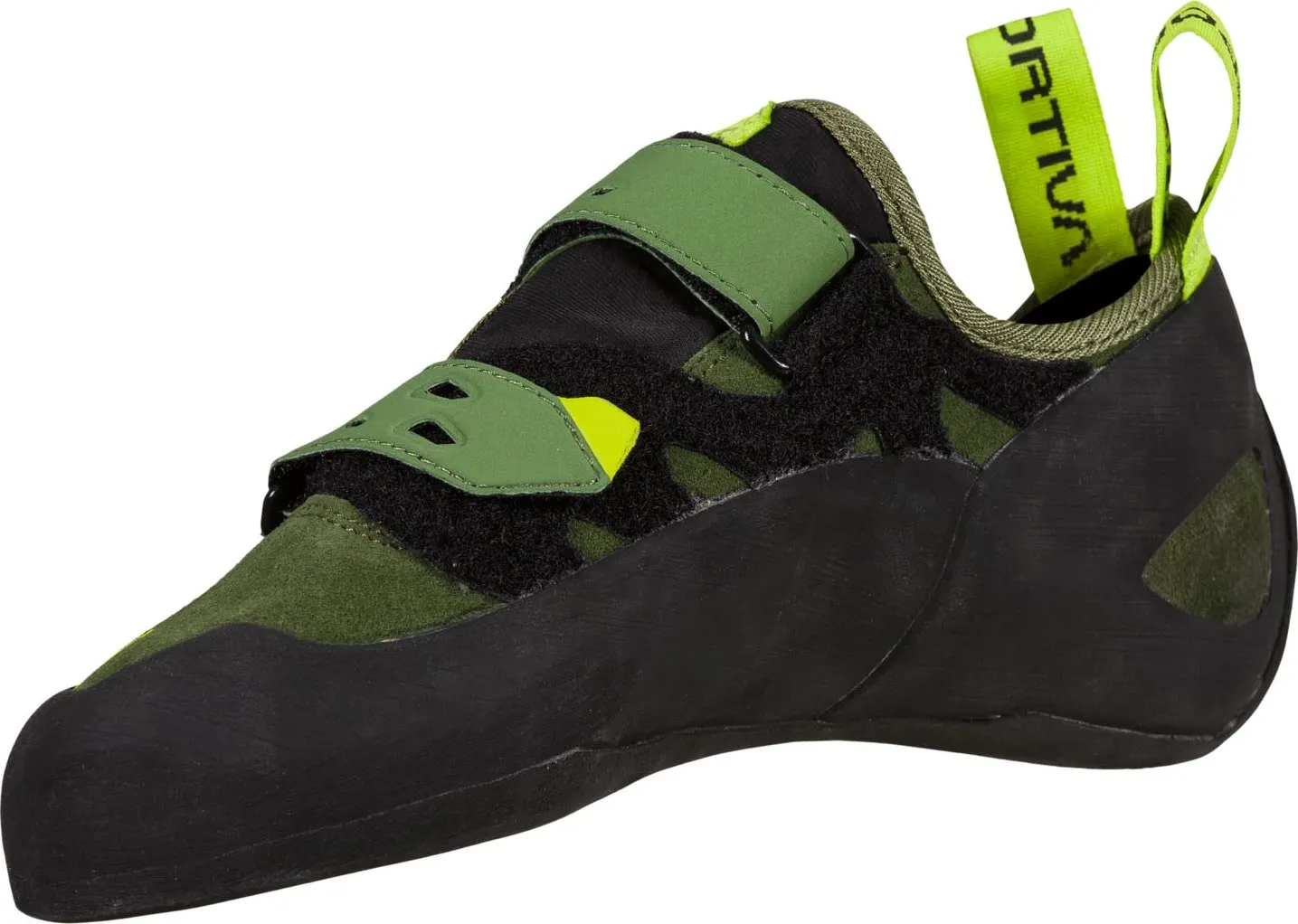 La Sportiva Unisex Tarantula Climbing Shoes Olive/Neon | Buy La Sportiva Unisex Tarantula Climbing Shoes Olive/Neon here | Outnorth