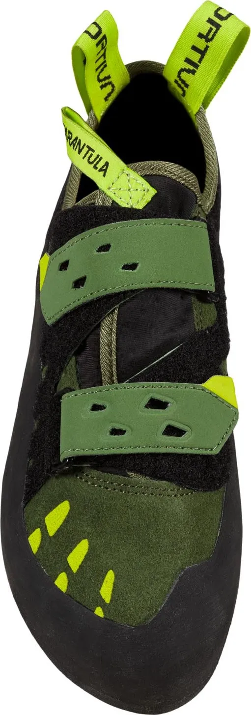 La Sportiva Unisex Tarantula Climbing Shoes Olive/Neon | Buy La Sportiva Unisex Tarantula Climbing Shoes Olive/Neon here | Outnorth