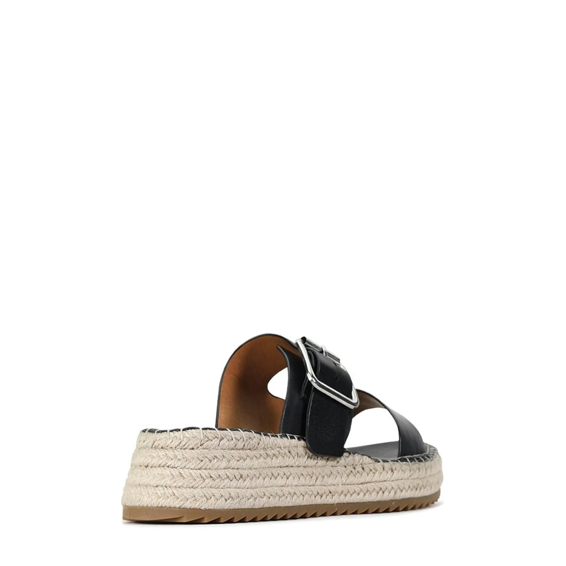 LAROSSA LEATHER ESPADRILLE SLIDE