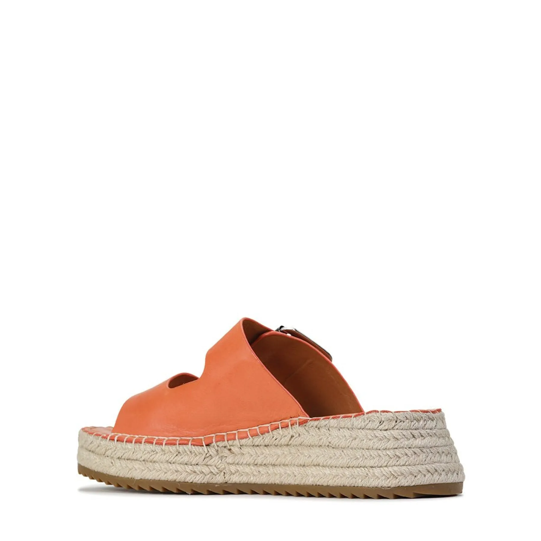 LAROSSA LEATHER ESPADRILLE SLIDE