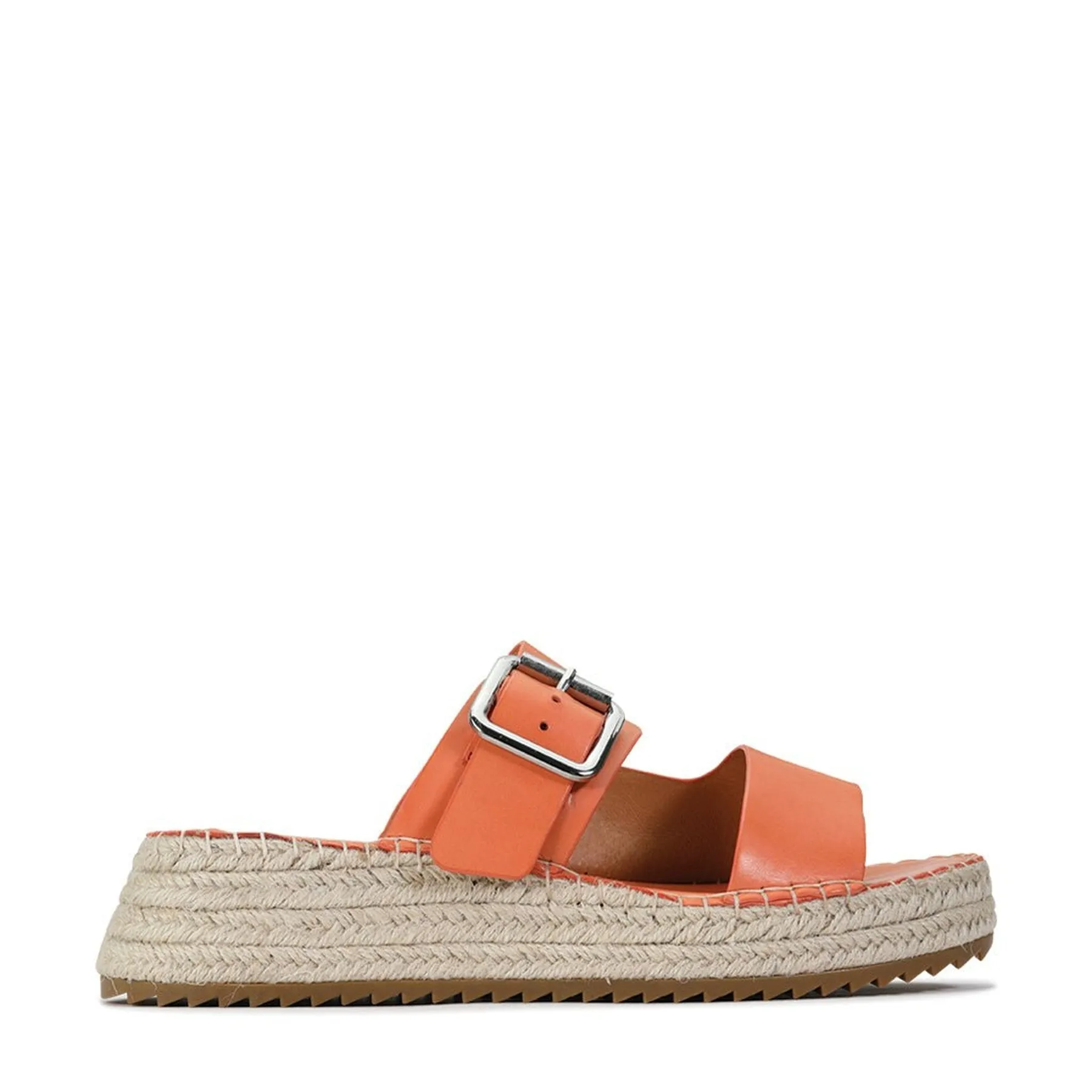 LAROSSA LEATHER ESPADRILLE SLIDE