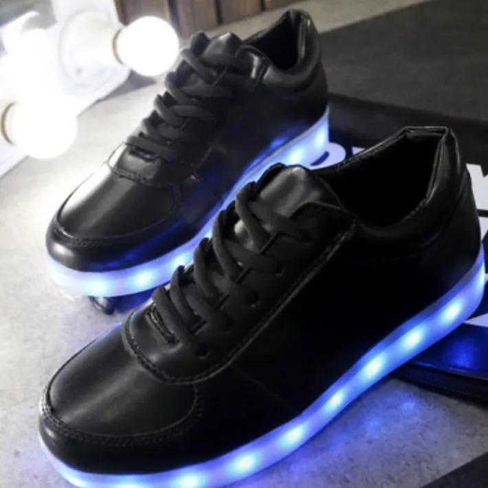 Led Shoes Black Shoes Light Up  | Led Light Shoes For Men  | Led Light Shoes For Women  | Led Light Shoes For Girls & Boys