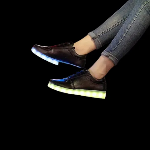 Led Shoes Black Shoes Light Up  | Led Light Shoes For Men  | Led Light Shoes For Women  | Led Light Shoes For Girls & Boys