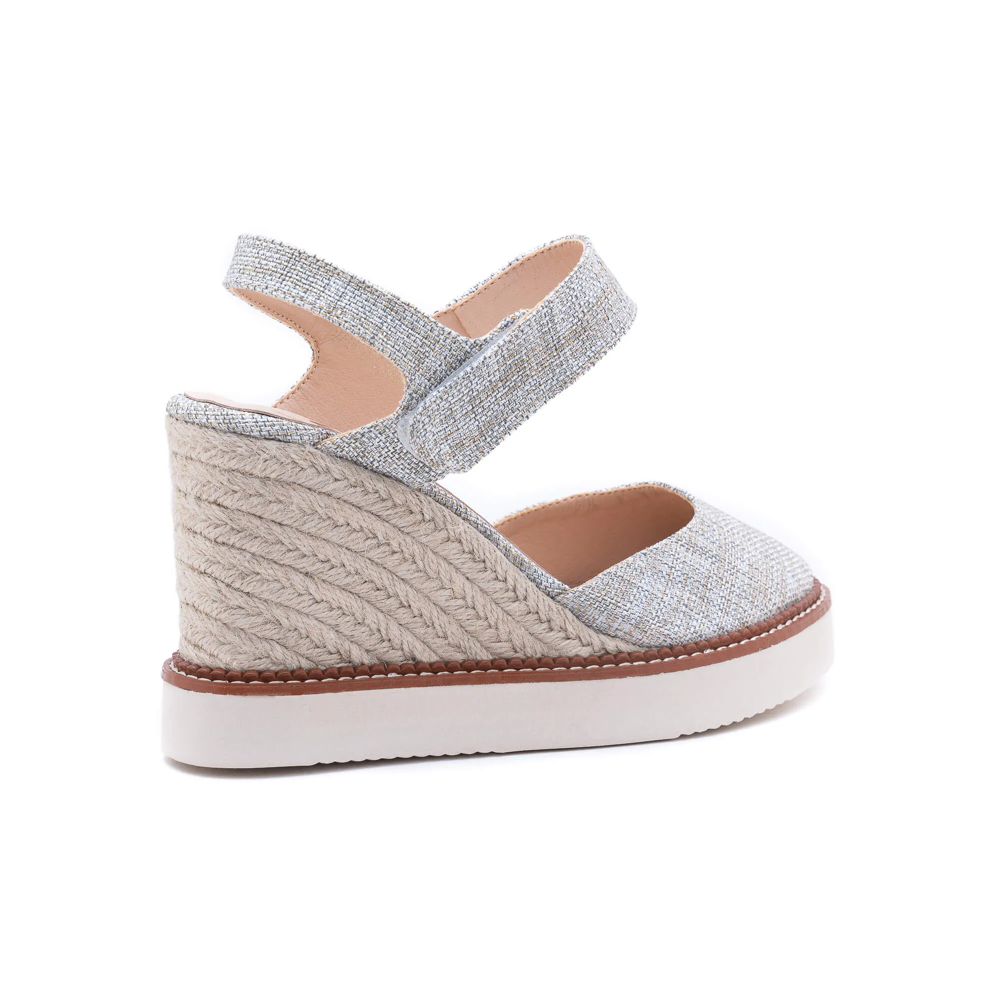 Livia Silver Espadrilles