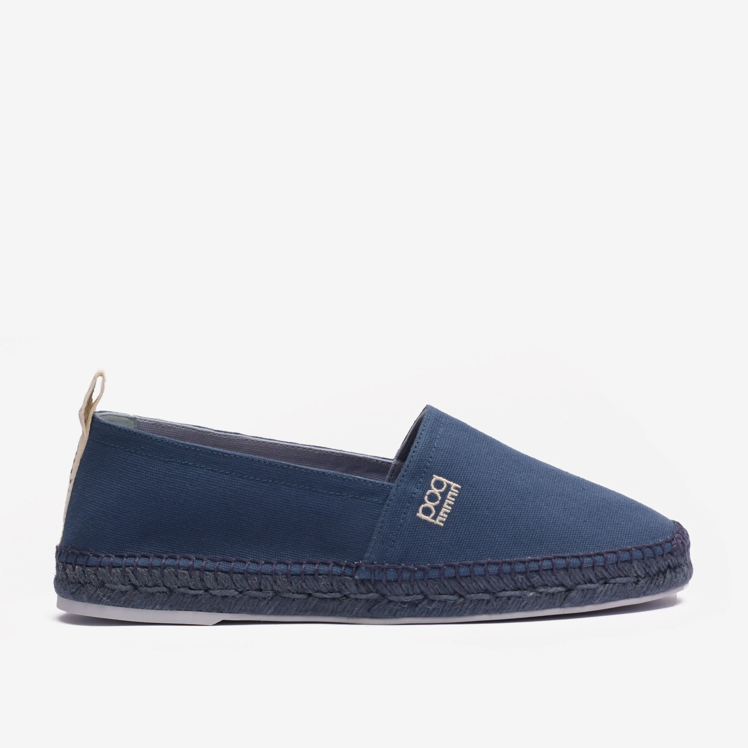 Luxury Men's Espadrilles Lemán Ming Canva Navy Blue