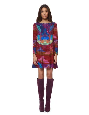 Mara Hoffman Radial Swing Mini Dress in Raspberry