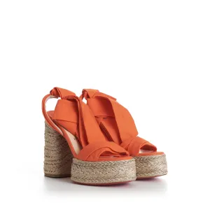 Mariza Du Désert 130mm Espadrilles - Gabardine - Orange