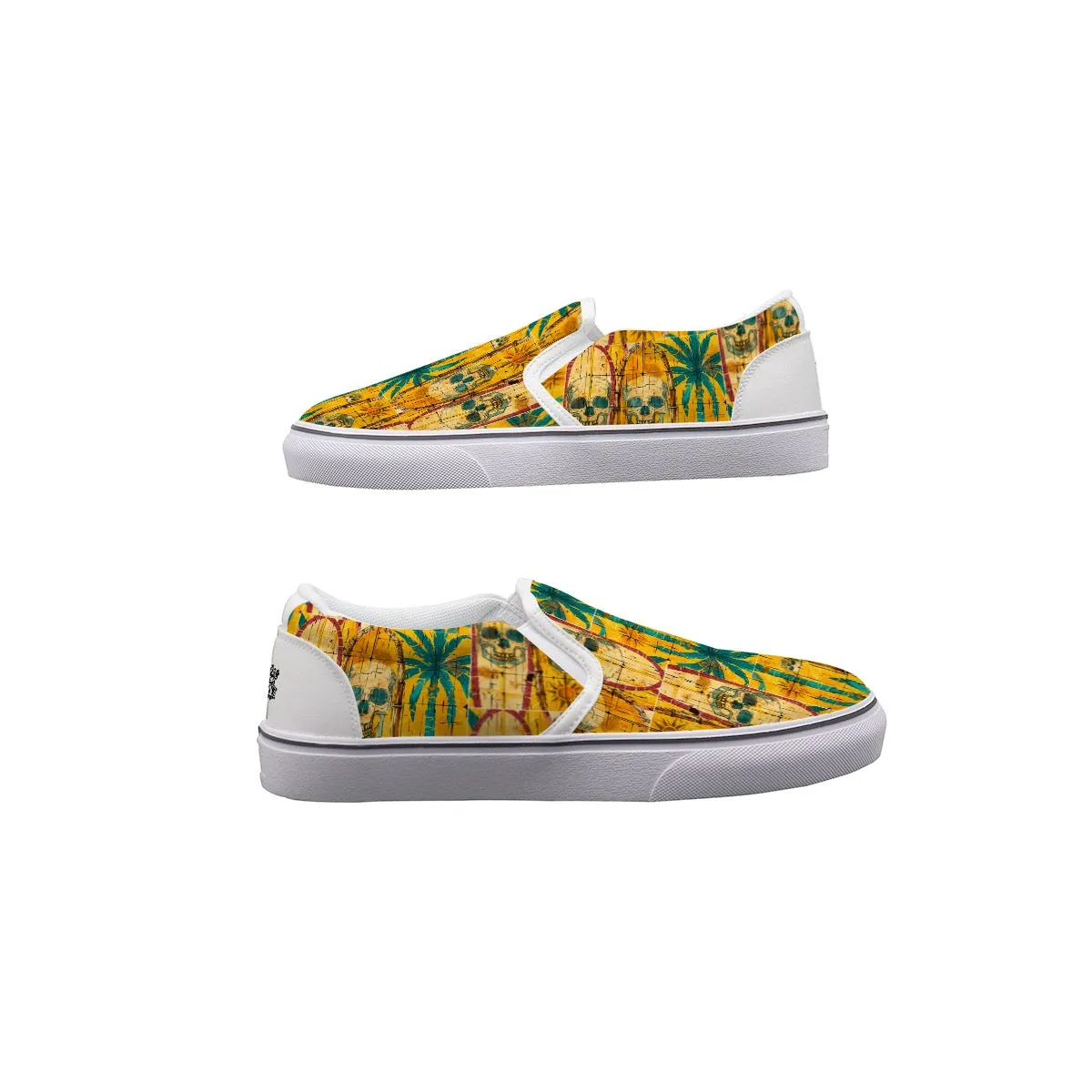 Men's Slip On Sneakers surfboard print