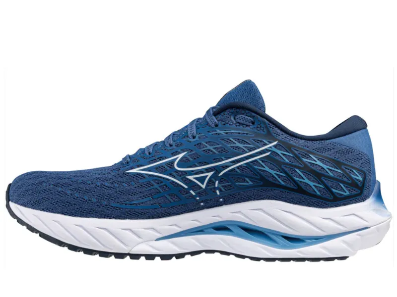 Mizuno Wave Inspire 20 Mens Running Shoe (Federal Blue/White/Alaskan Blue)