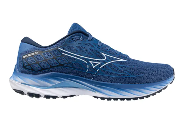 Mizuno Wave Inspire 20 Mens Running Shoe (Federal Blue/White/Alaskan Blue)