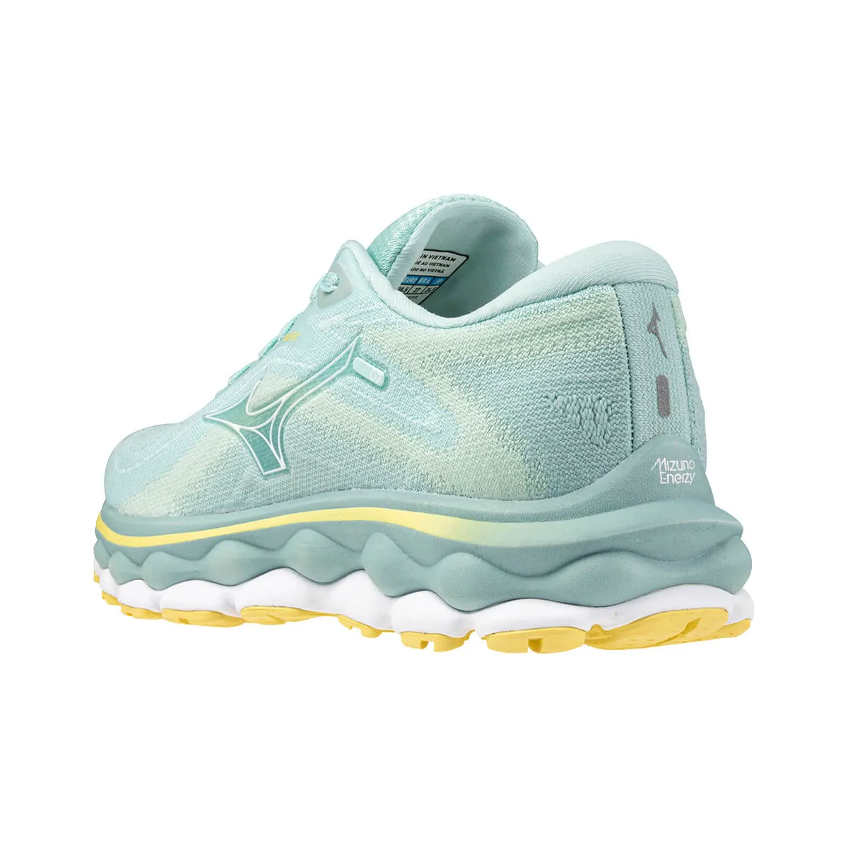 Mizuno Wave Sky 7 Womens | Eggshell Blue/white/sunshine